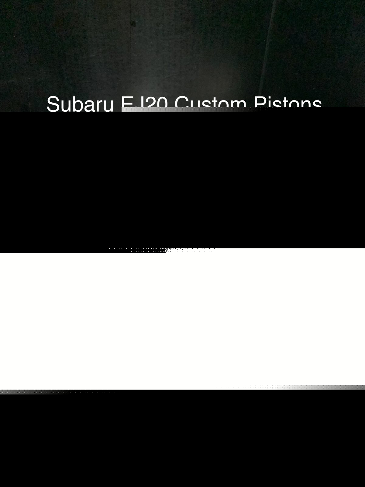 Subaru EJ20 Race Series Pistons 1 Subaru EJ20 Race Series Pistons